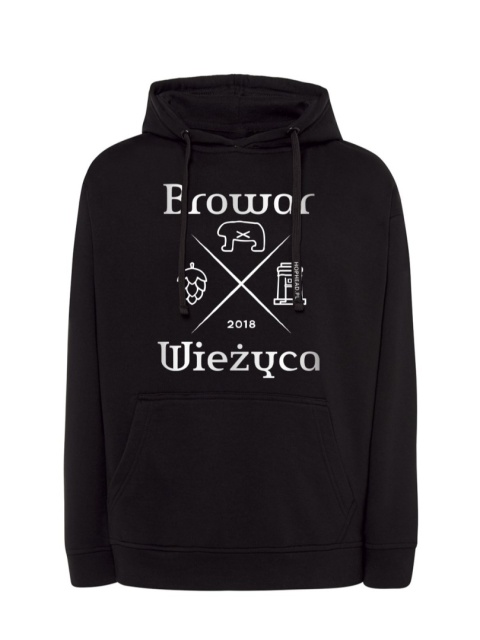 Bluza z kapturem Browar Wieżyca – Since 2018 (Classic Black)