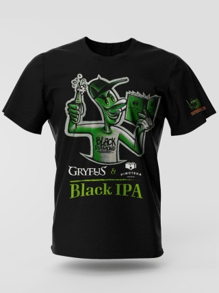 Koszulka Black IPA – Browar Gryfus x Browar Piwoteka