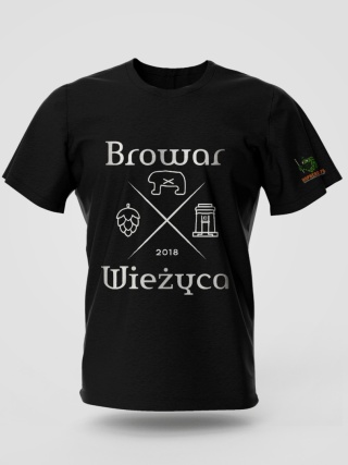 Koszulka Browar Wieżyca – Logo Classic (Black)