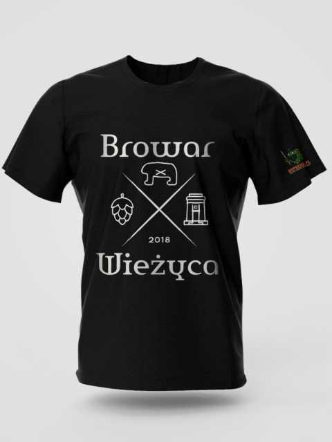 Koszulka Browar Wieżyca – Logo Classic (Black)