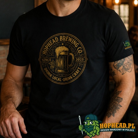 Koszulka „Hophead Brewing Co. – Vintage Seal”