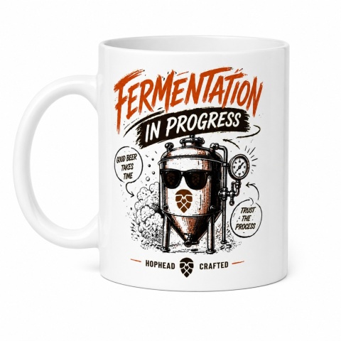 Kubek „Fermentation in Progress” – HopHead Crafted