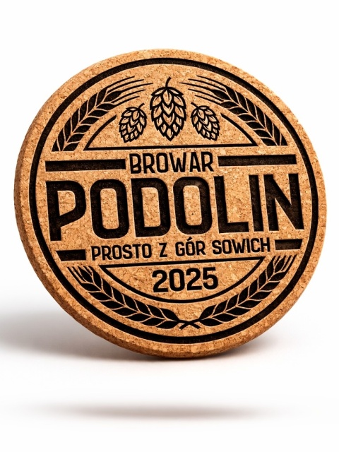 Podkładka korkowa Podolin „Sowie Emblemat 2025” – edycja limitowana