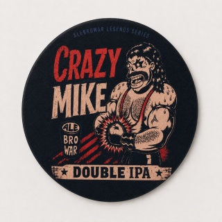 Podkładka pod piwo Crazy Mike – AleBrowar Legends Series