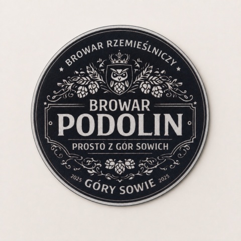 Podkładka pod piwo „Browar Podolin” (Korkowo-Tekturowa)