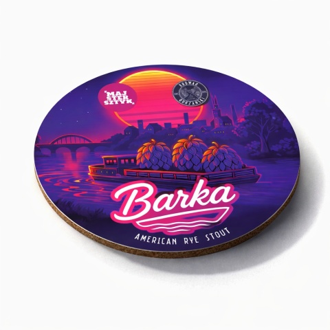 Podkładka pod piwo – Barka | Majsterszyk | Browar Wołów (Korkowo-Tekturowa)