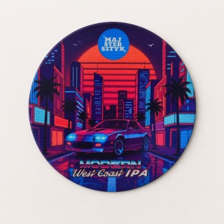 Podkładka pod piwo – Modern West Coast IPA | Majsterszyk | Browar Wołów (Korkowo-Tekturowa)