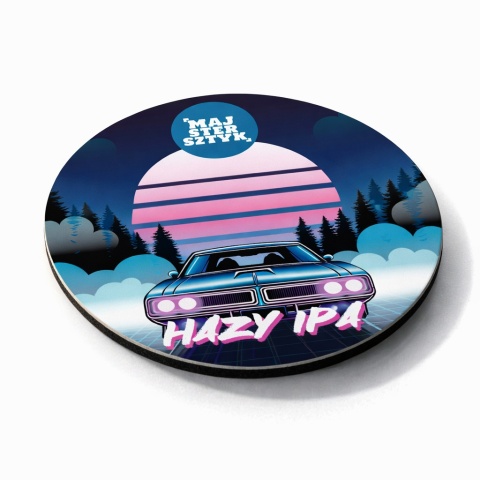 Podkładka pod piwo – Hazy IPA | Majstersztyk | Browar Wołów (Korkowo-Tekturowa)