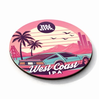 Podkładka pod piwo – West Coast IPA | Majstersztyk | Browar Wołów (Korkowo-Tekturowa)