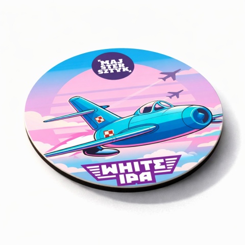 Podkładka pod piwo – White IPA | Majstersztyk | Browar Wołów (Korkowo-Tekturowa)