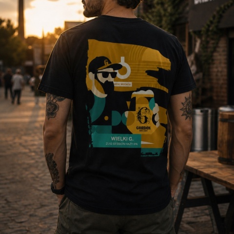 T-Shirt GORDON x DZIKI WSCHÓD – "Wielki G." Backprint T-Shirt