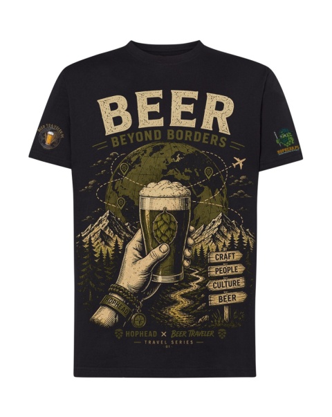 T-Shirt Hophead x Beer Traveler PL "Beer Beyond Borders"