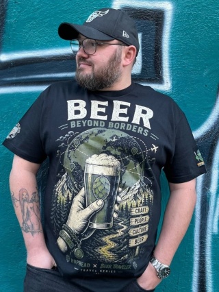 T-Shirt Hophead x Beer Traveler PL "Beer Beyond Borders"