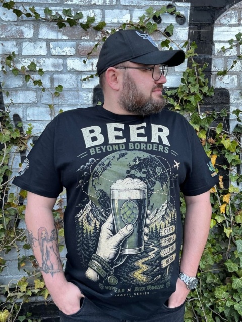 T-Shirt Hophead x Beer Traveler PL "Beer Beyond Borders"