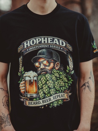 T-shirt Hophead "BEARD. BEER. REPEAT. – INDEPENDENT SERIES"